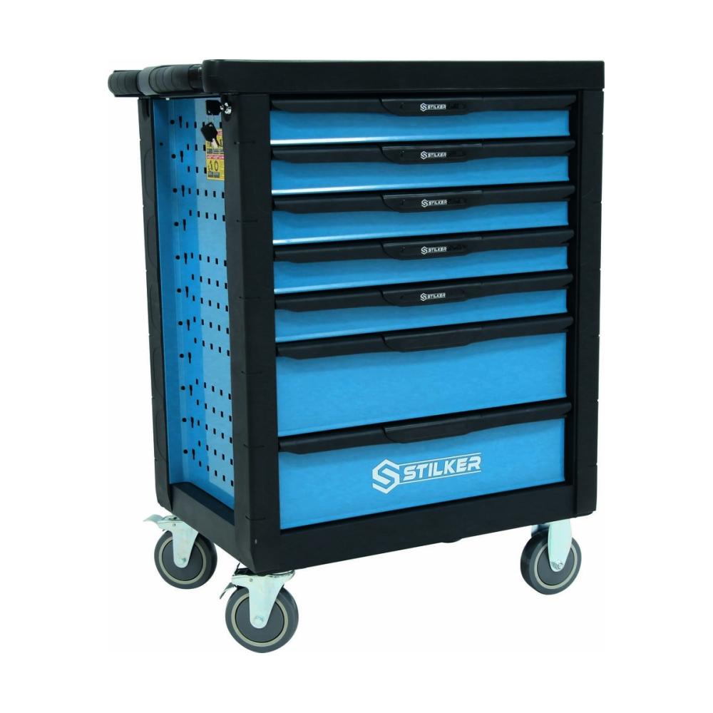 CARRO DE TALLER 7 CAJONES 164 HERRAMIENTAS STILKER