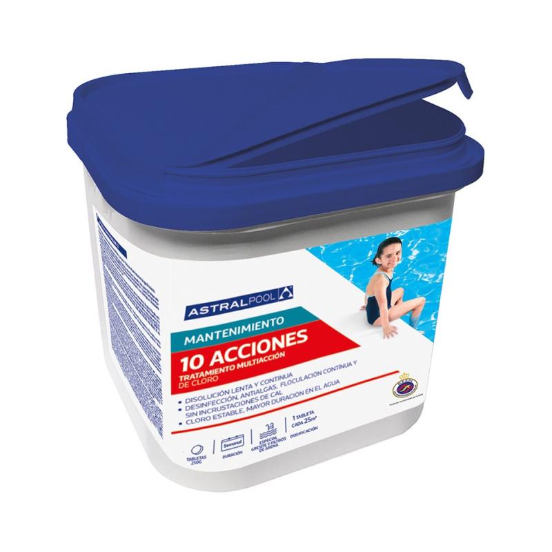 ACTION-10 TABLETAS 250 GRS.en 5 kgs.